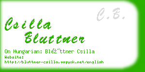 csilla bluttner business card